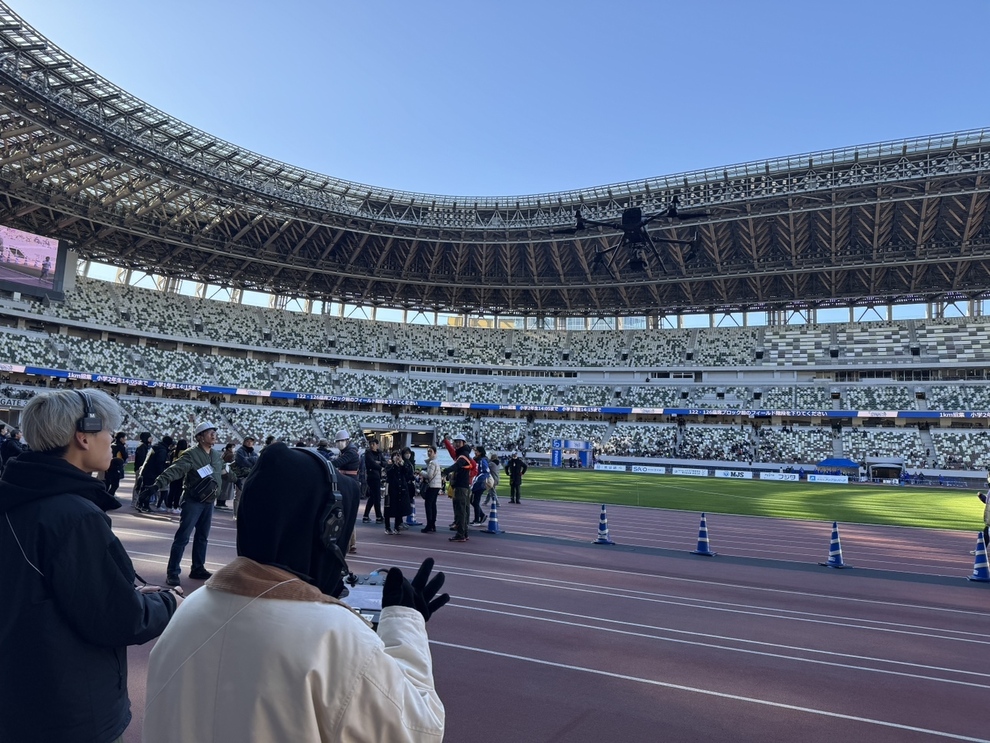 新国立競技場での空撮