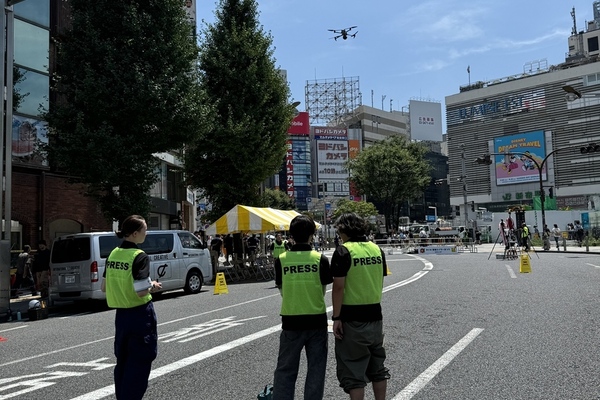 新宿エイサー祭りを空撮しました！